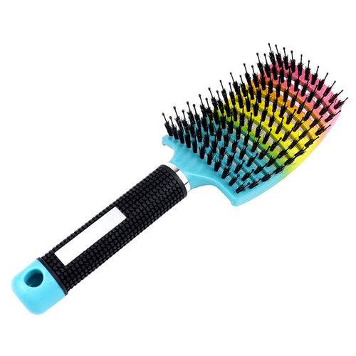 Brosse cheveux démêlante incurvée innovante anti-noeuds