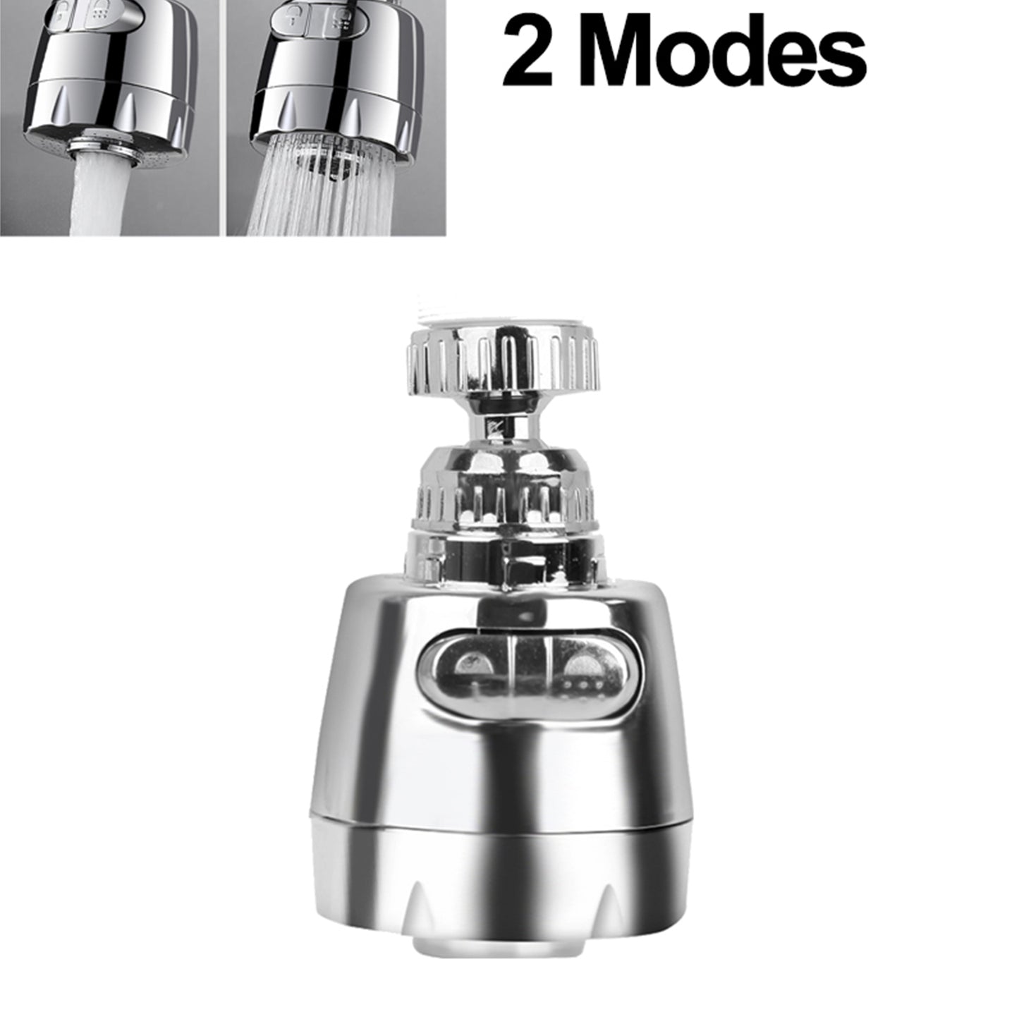 Robinet Rotatif et adaptable - Mousseur et économiseur d'eau - Plusieurs modes de pression